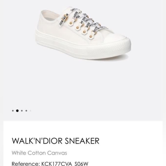 CHRISTIAN DIOR CANVAS SNEAKERS - Picture 2 of 6